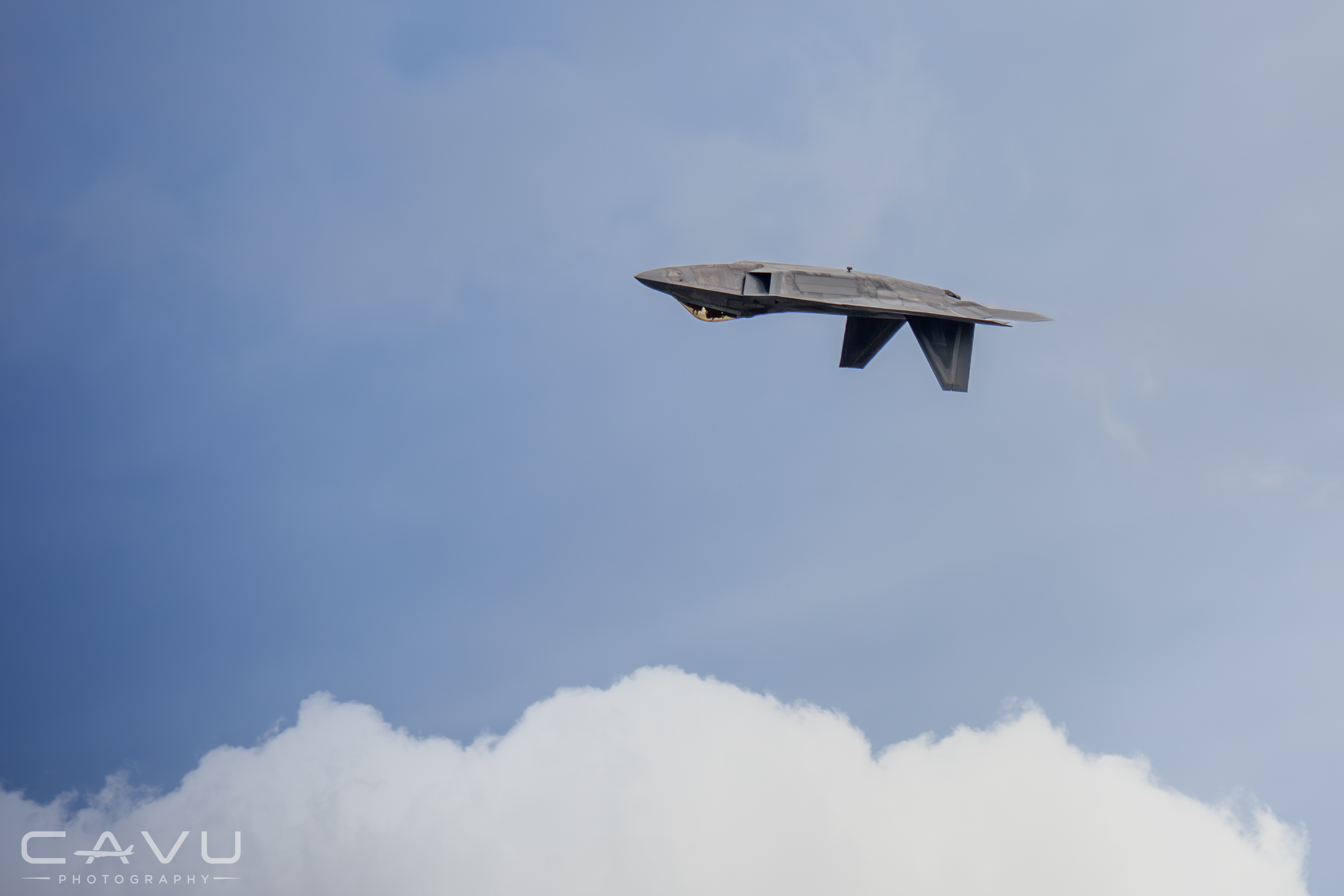 F-22 Upside Down