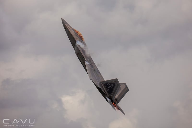 F-22 Banking Up Landscape