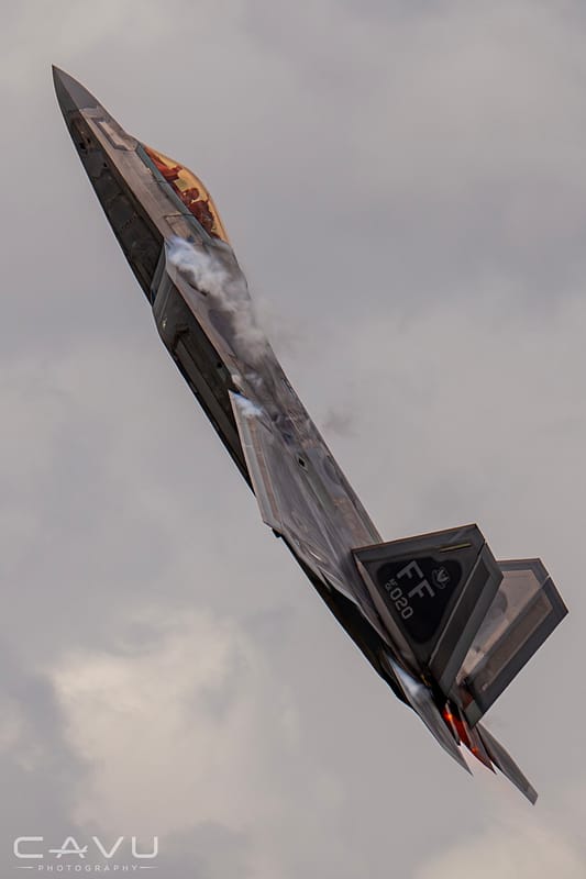 F-22 Banking Up Portrait