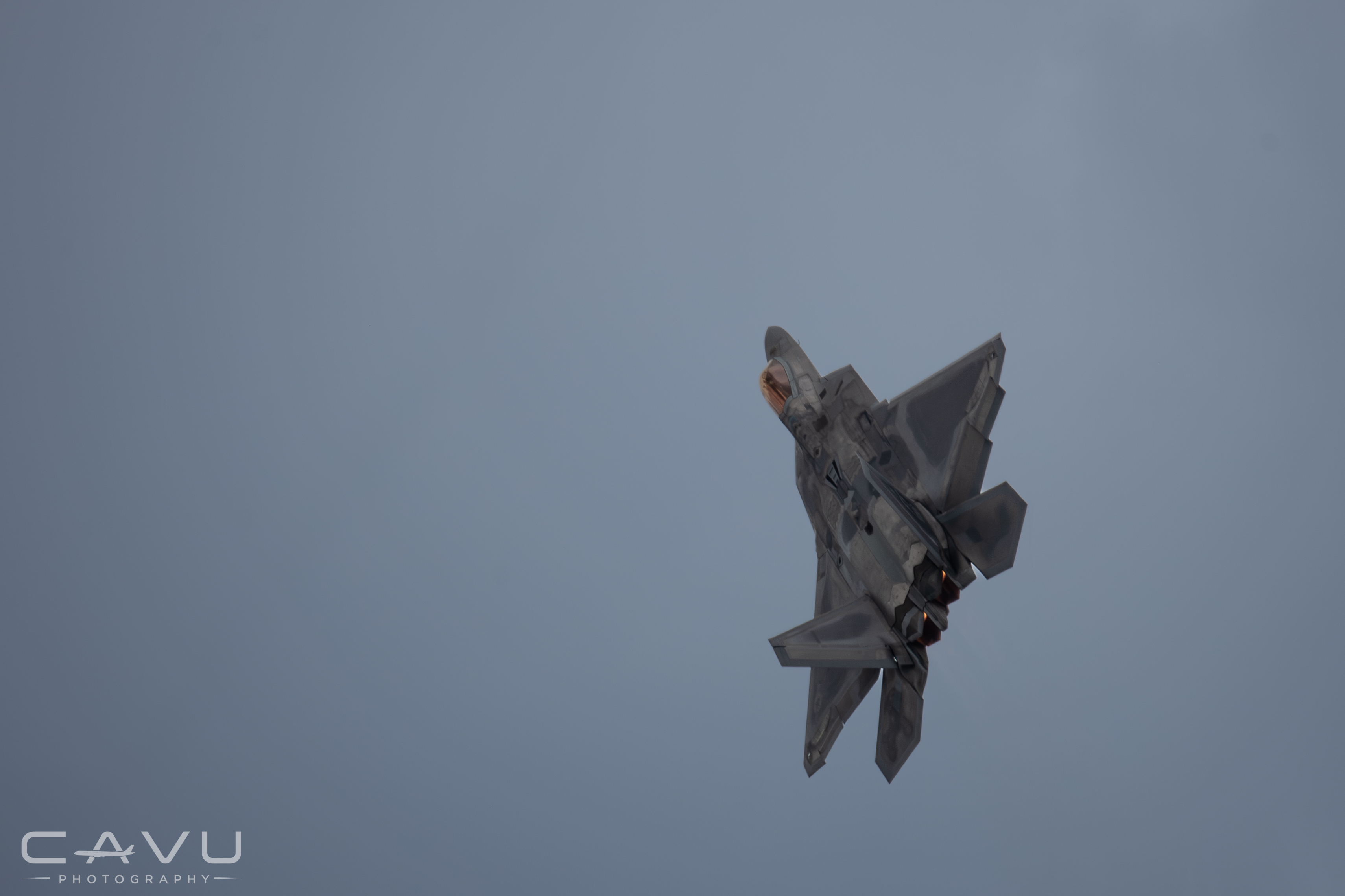 F-22 Against the Clouds
